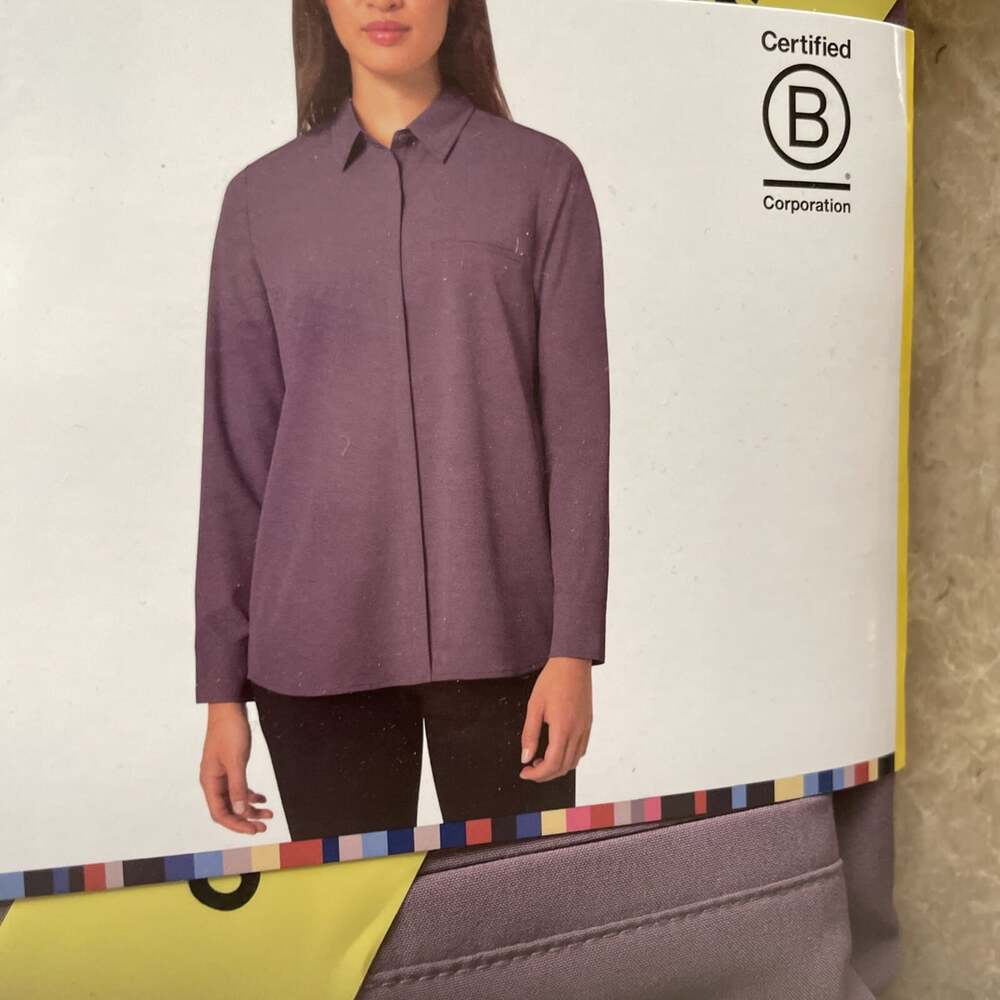 Modern Ambition Women's Technical Travel Shirt, White, Size S / Purple